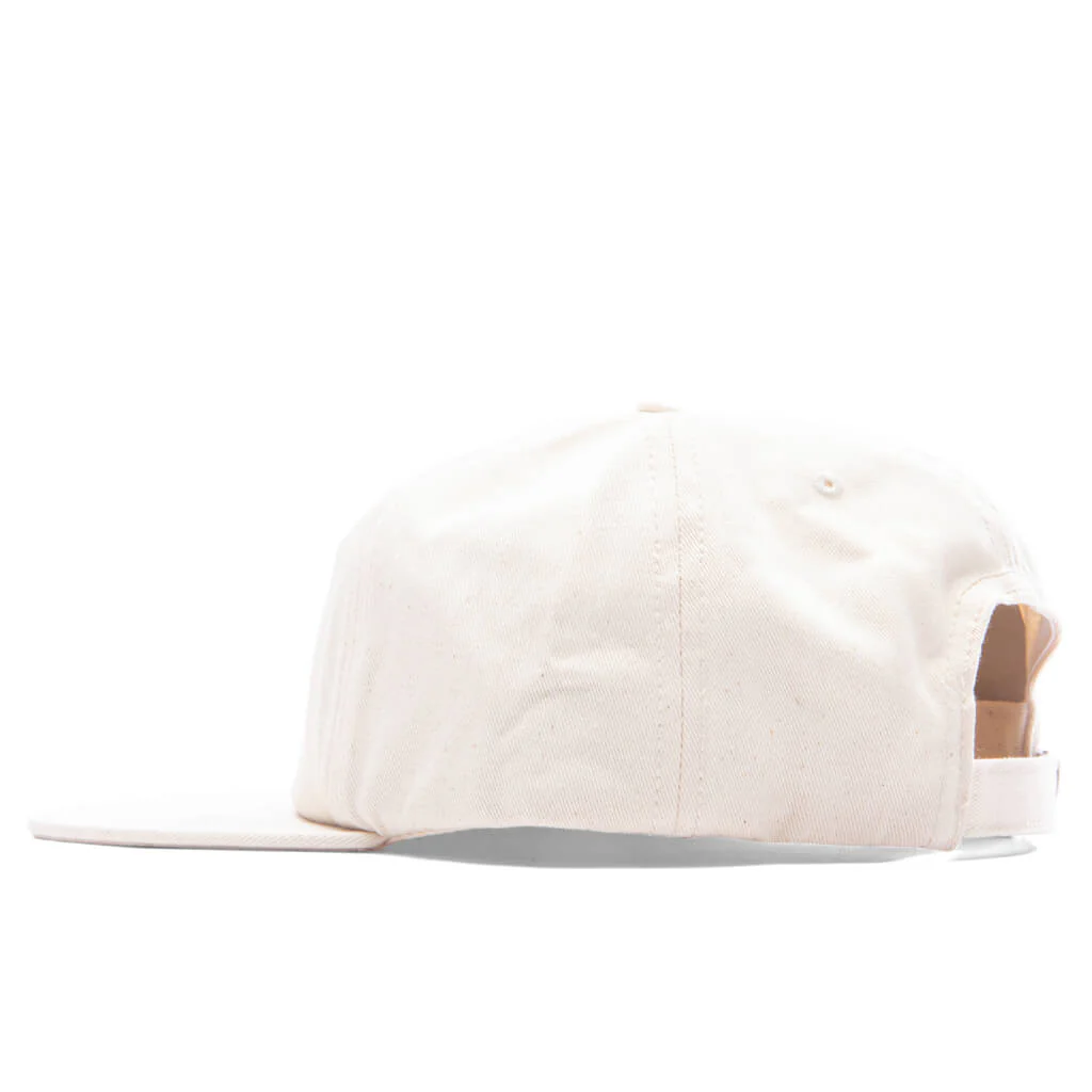6 Panel Twill Cap #1 - Beige - Image 3