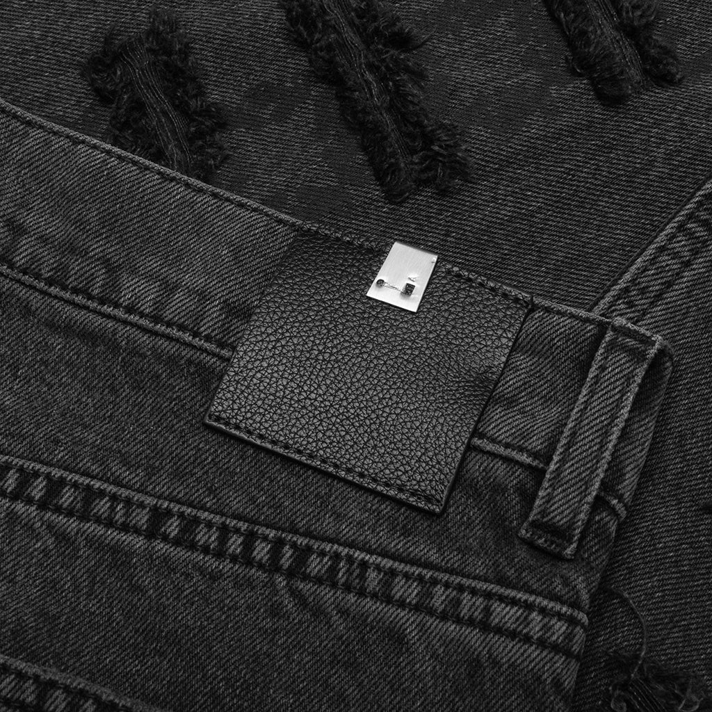 Slashed Skinny Jean - Black - Image 4