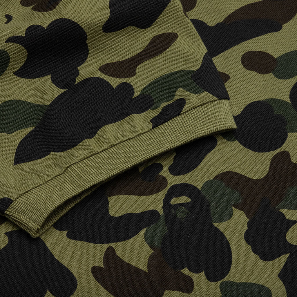 1st Camo One Point Relaxed Fit Polo - Green - Image 5