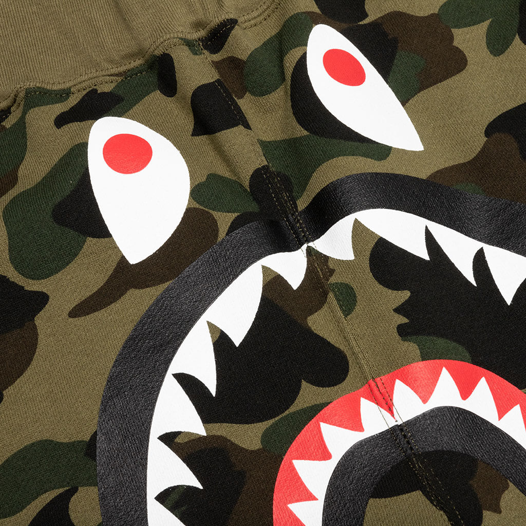 1st Camo Wide Fit Sweat Pants - Green - Image 4