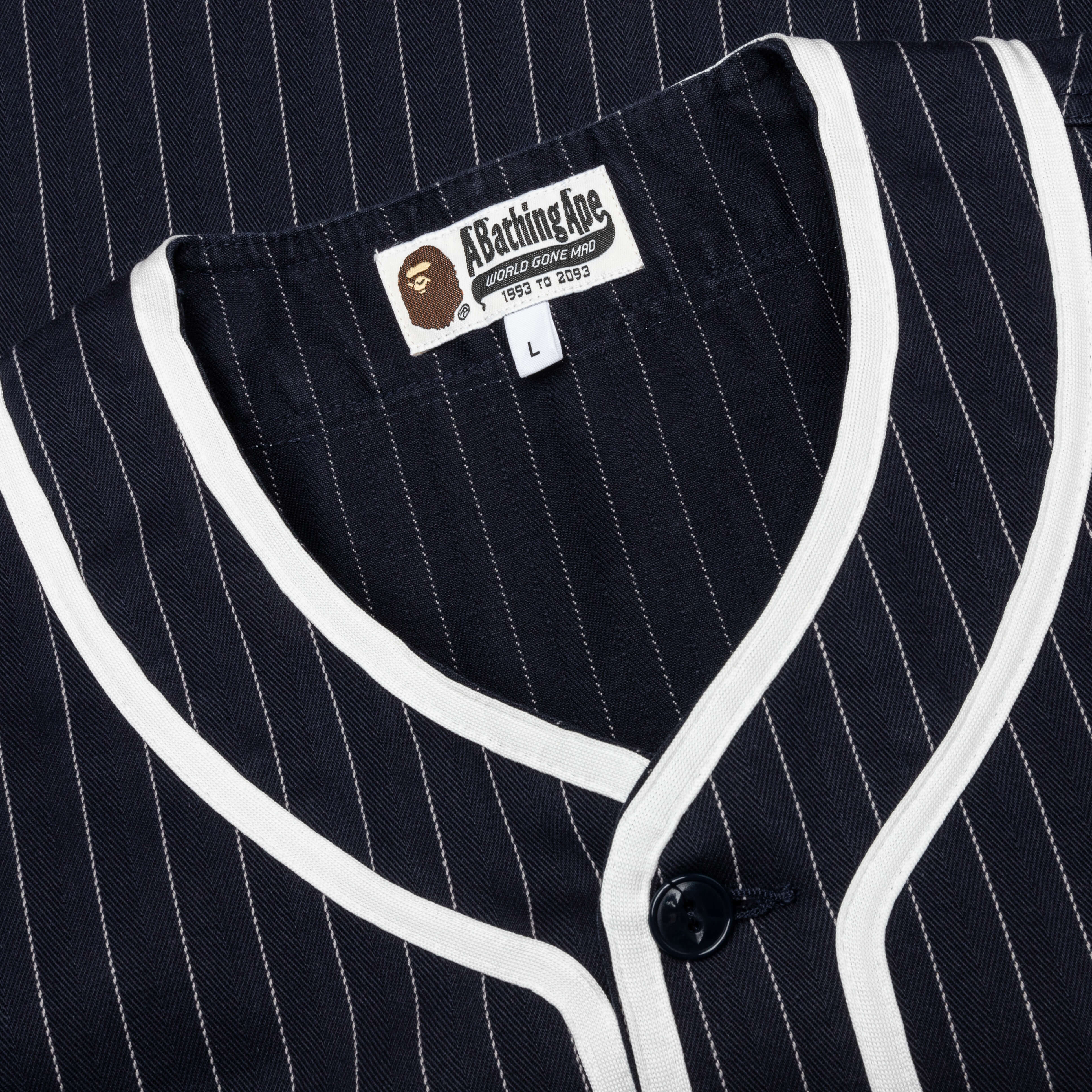 A Bathing Ape Baseball Shirt - Navy - Image 3
