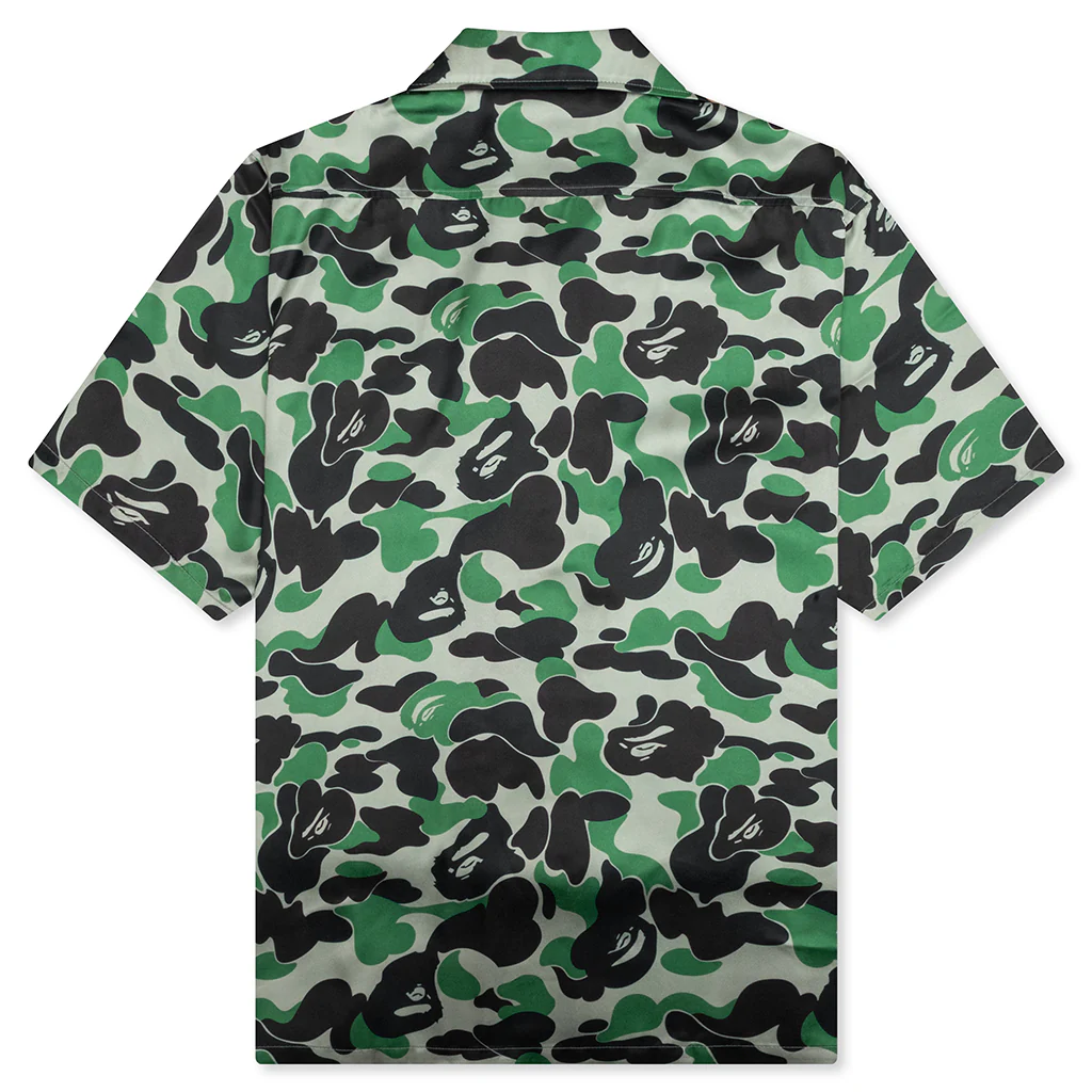 ABC Camo Open Collar S/S Shirt - Green - Image 2