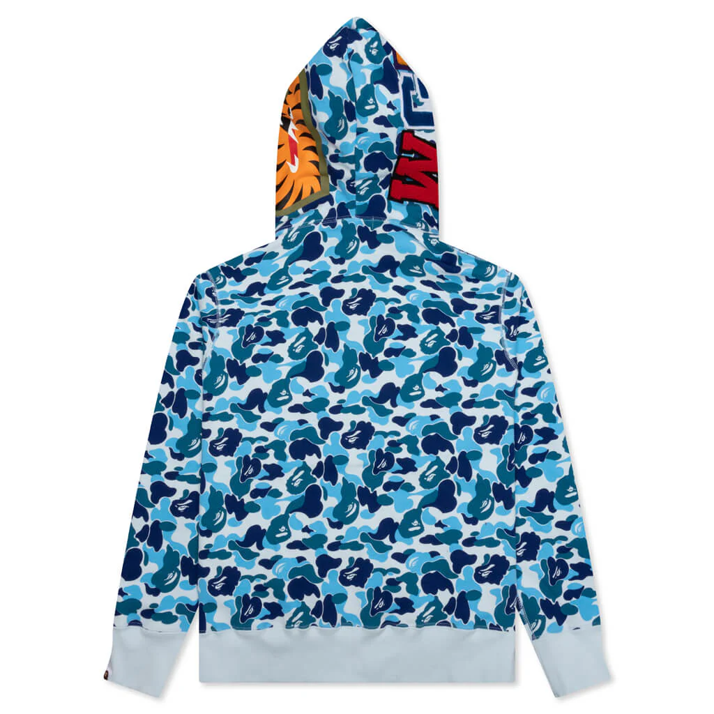 Abc Camo Shark Full Zip Hoodie - Blue - Image 2