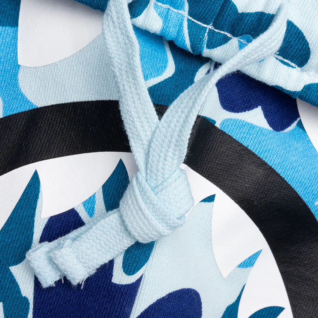 ABC Camo Shark Sweat Shorts - Blue - Image 6