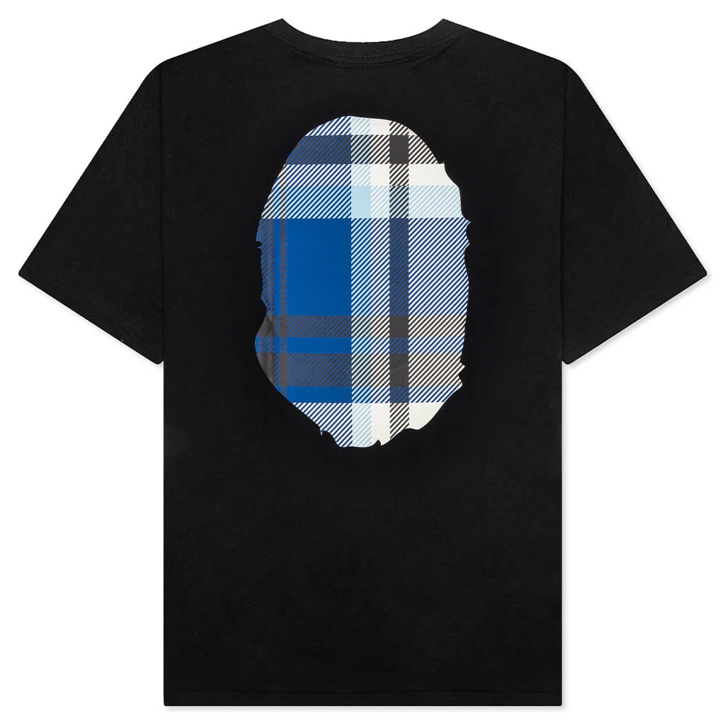 Bape Check Big Ape Head Tee - Black - Image 2