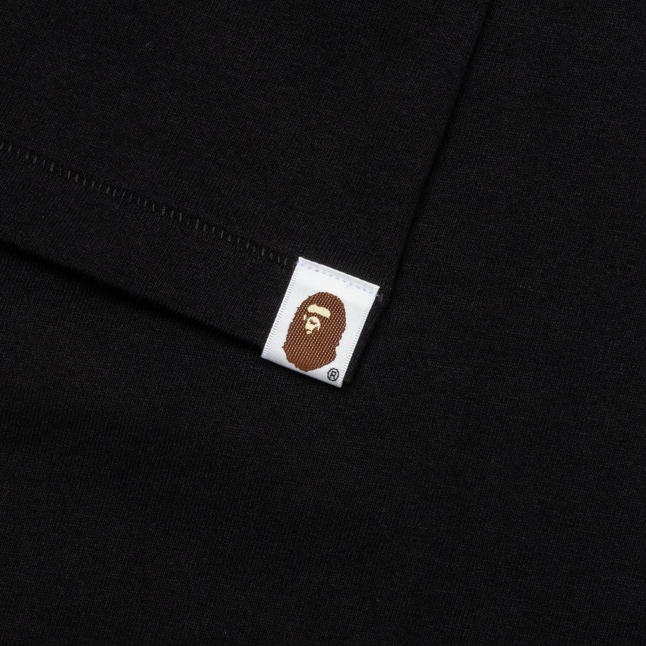 Bape Check Big Ape Head Tee - Black - Image 4