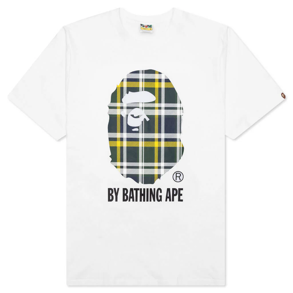 Bape Check By Bathing Ape Tee - White