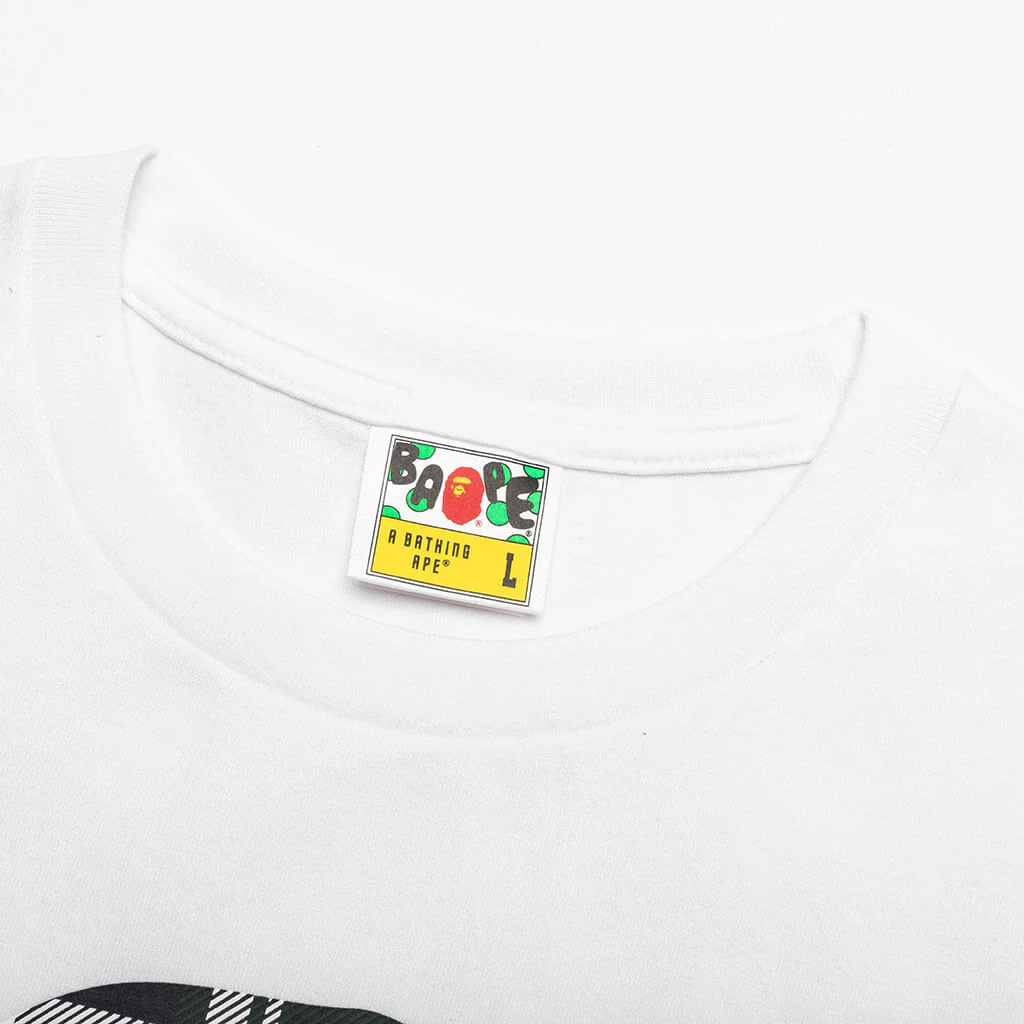 Bape Check By Bathing Ape Tee - White - Image 6