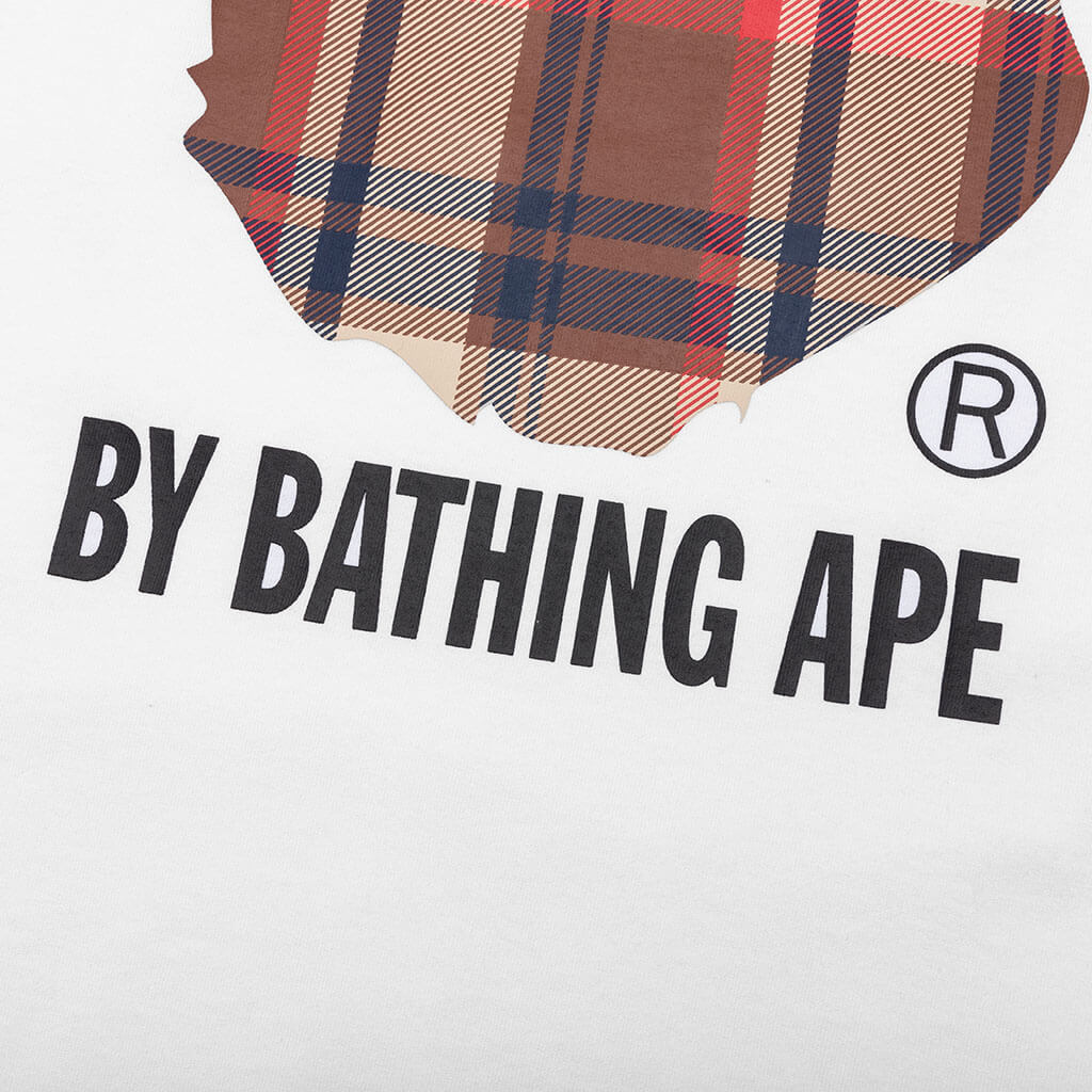 Bape Check By Bathing Ape Tee  - White - Image 4