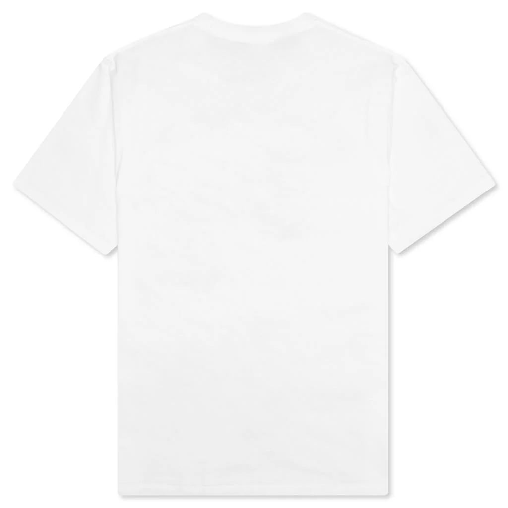 Bape Logo Monogram College Tee  - White/Navy - Image 2