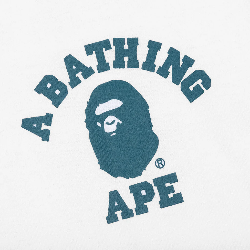 Bape Speed Racer College Ats Tee - White/Blue - Image 3