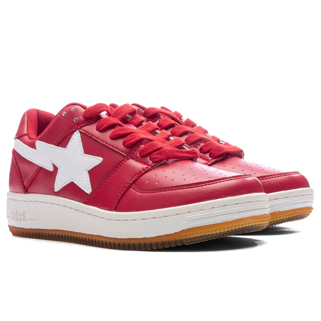 Bape STA 1 Low 'Shark Sole' - Red - Image 2