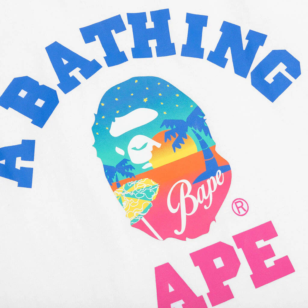 Bape Sunset Beach Tee - White - Image 3