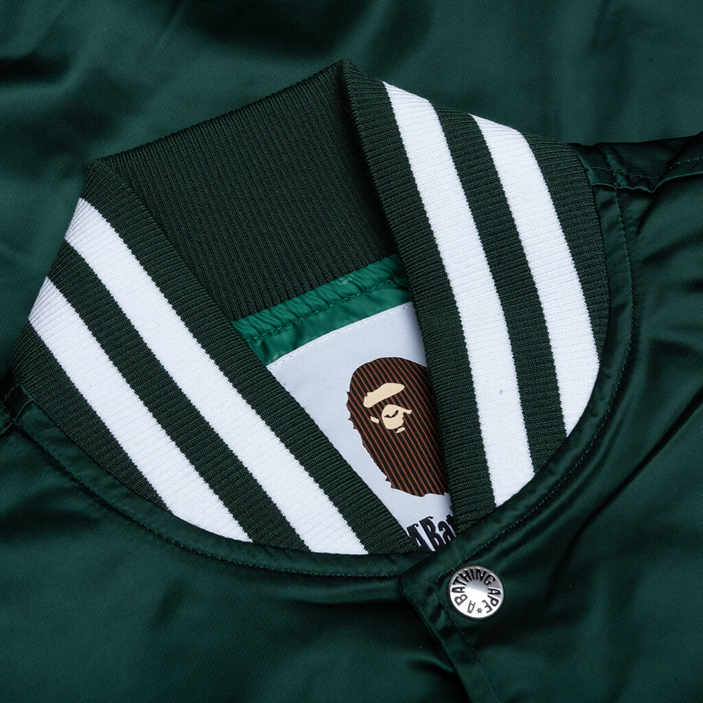 Baseball Varsity Jacket - Green - Image 3