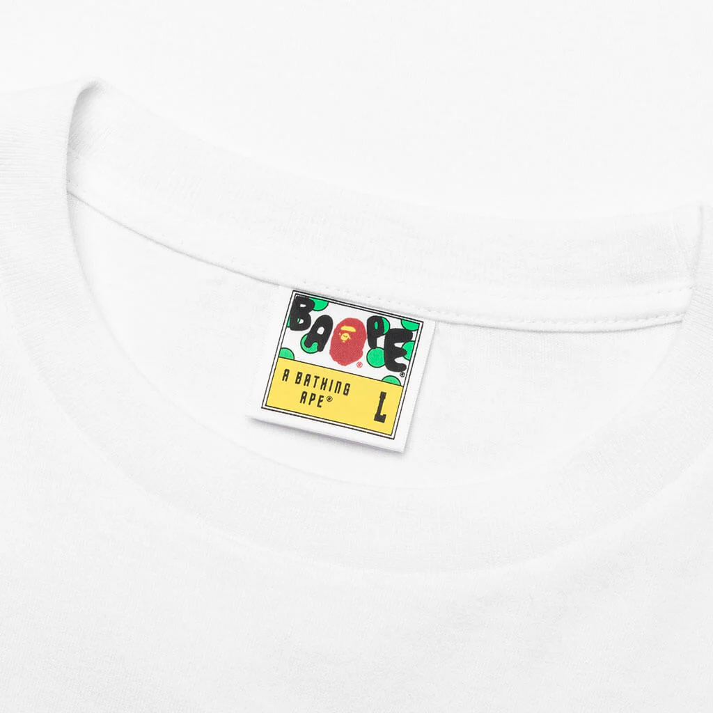 Color Camo Crazy College Tee - White - Image 5