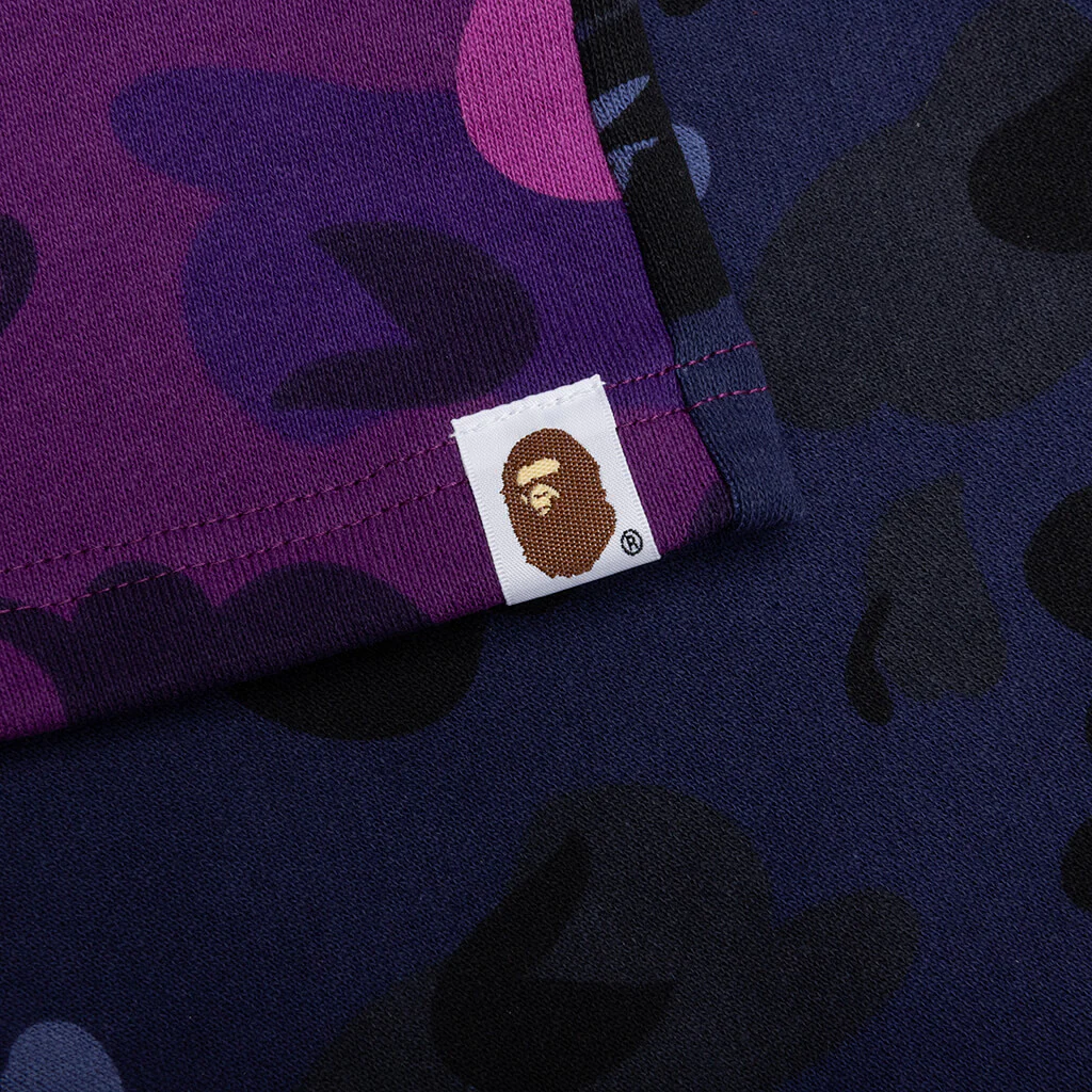 Crazy Camo Shark Sweat Shorts - Purple - Image 4