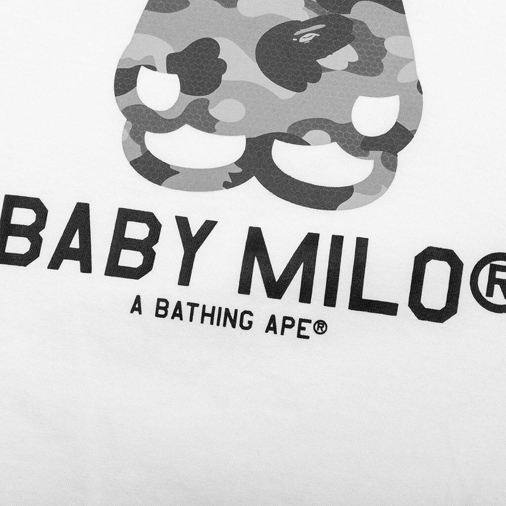 Honeycomb Camo Baby Milo Tee - White/Grey - Image 4