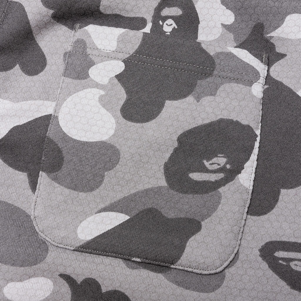 Honeycomb Camo Shark Sweat Shorts - Grey - Image 6