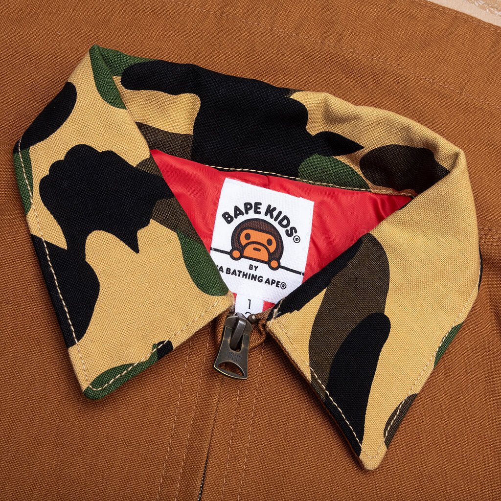 Kid's 1ST Camo Work Jacket - Brown - Image 5