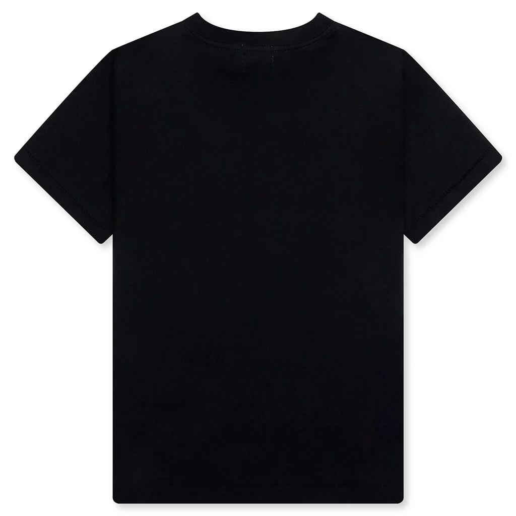 Kid's ABC Camo Milo on Big Ape Tee - Black/Blue - Image 2