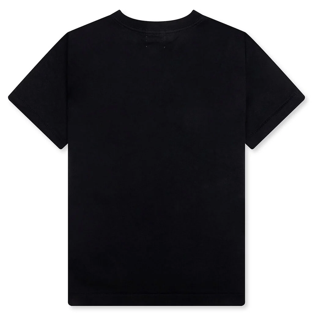 Kid's ABC Camo Milo on Big Ape Tee - Black/Green - Image 2