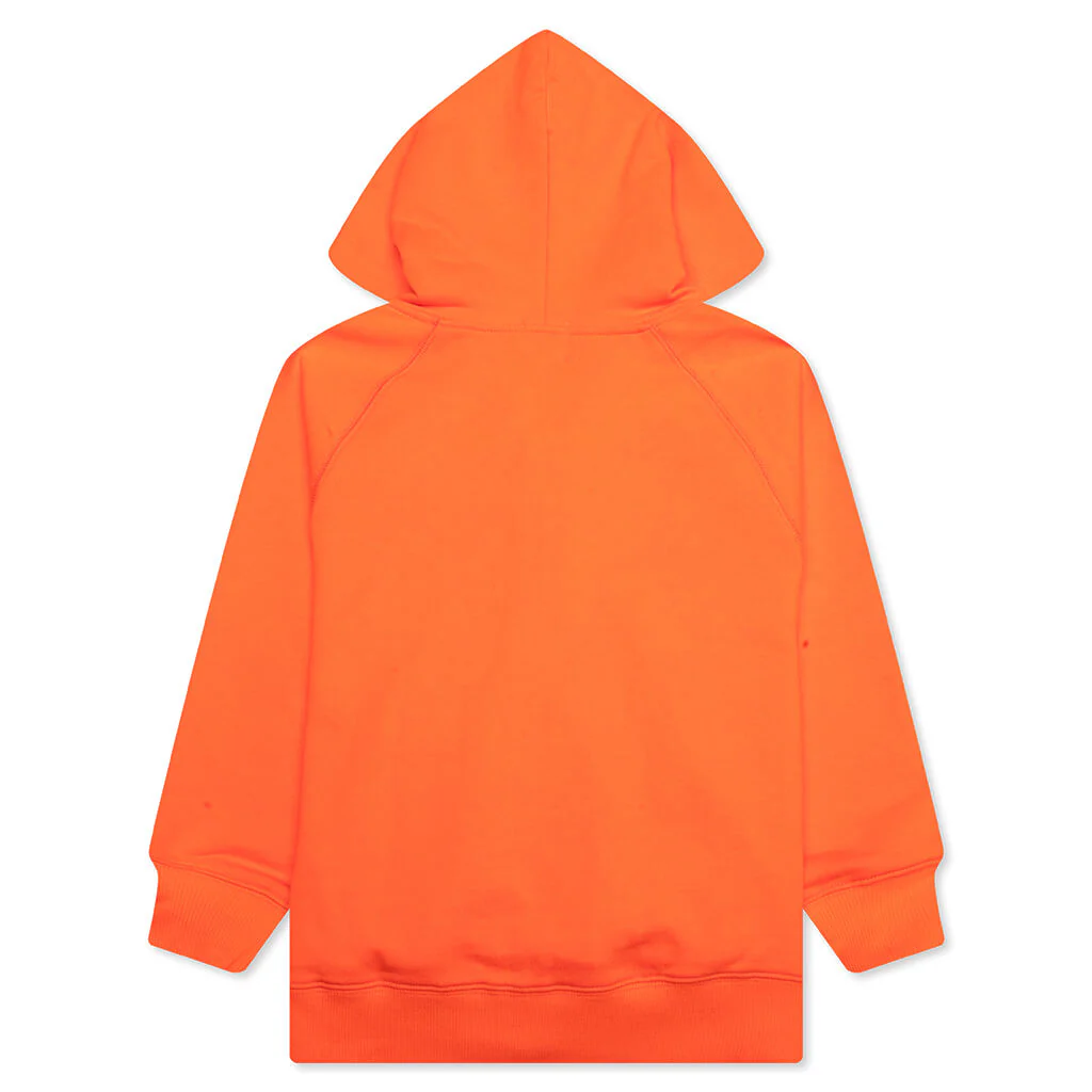 Kid's Bape Relaxed Fit Pigment Dye Zip Hoodie - Orange - Image 2