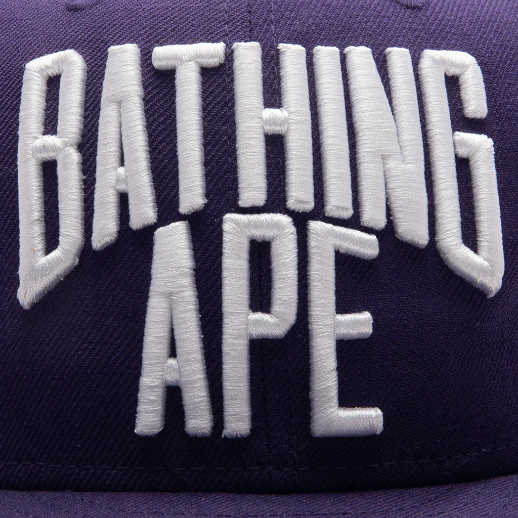 New Era x A Bathing Ape NYC Snapback Hat - Purple - Image 2
