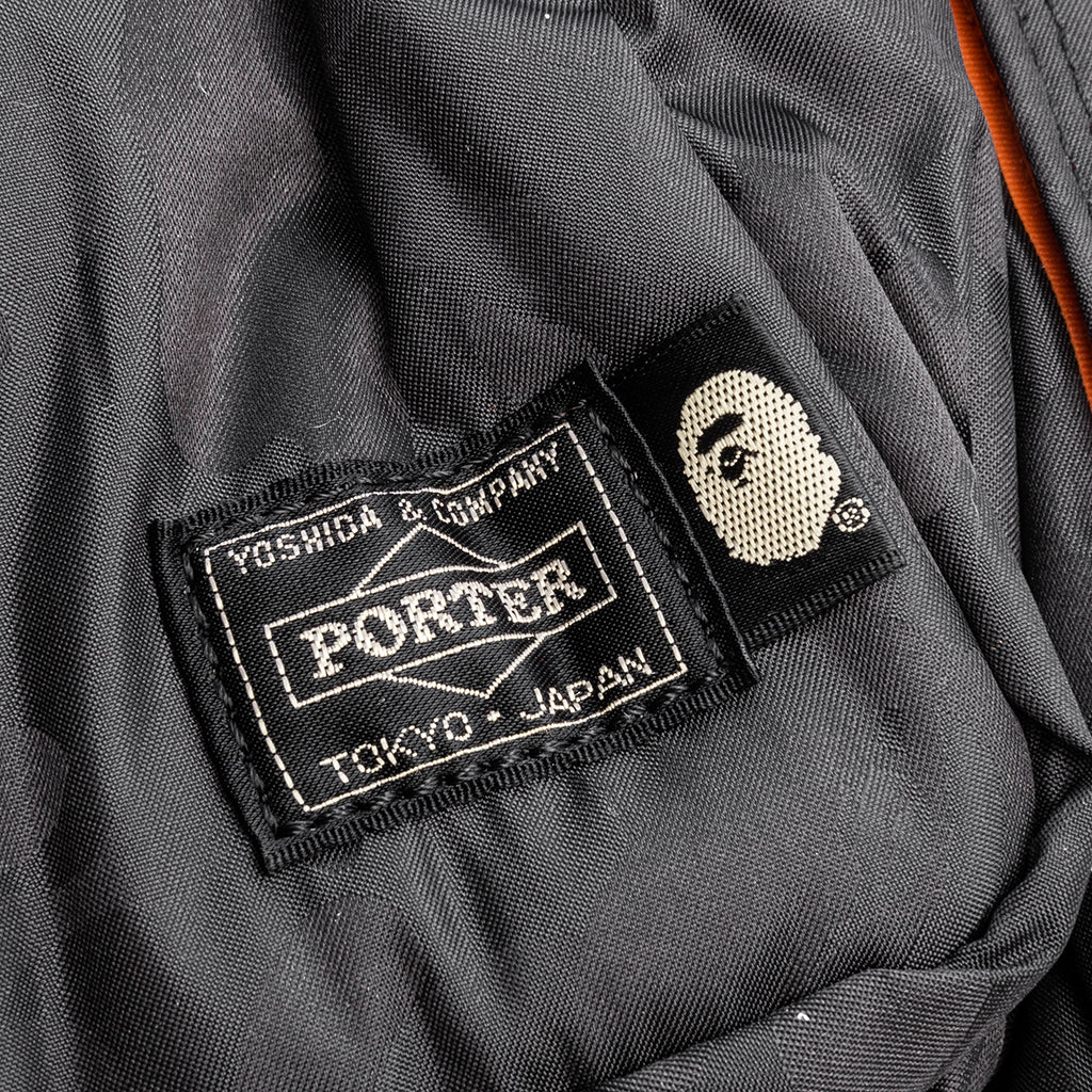 A Bathing Ape x Porter ABC Polyester Jacquard Backpack - Black - Image 3