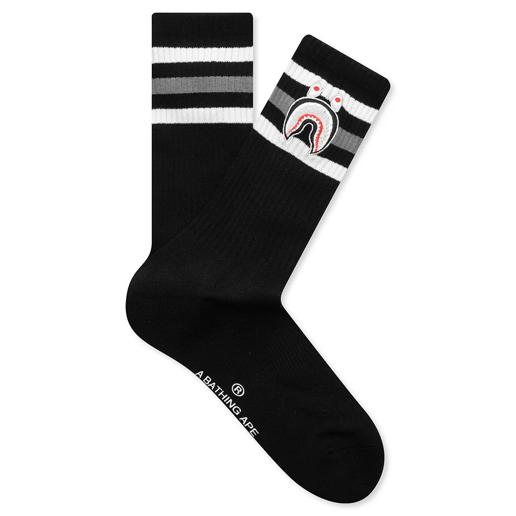 Shark Socks - Black