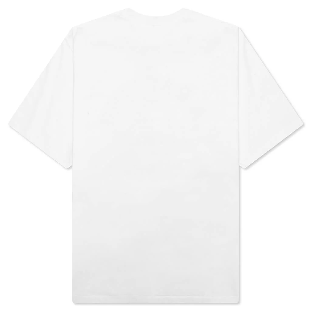 STA Houndstooth College Relaxed Fit Tee - White - Image 2
