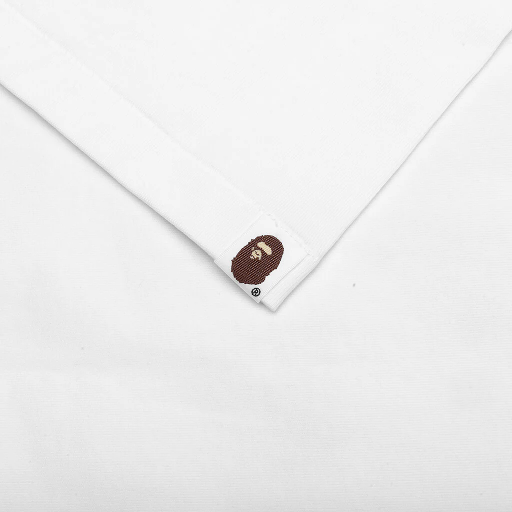 STA Houndstooth College Relaxed Fit Tee - White - Image 4