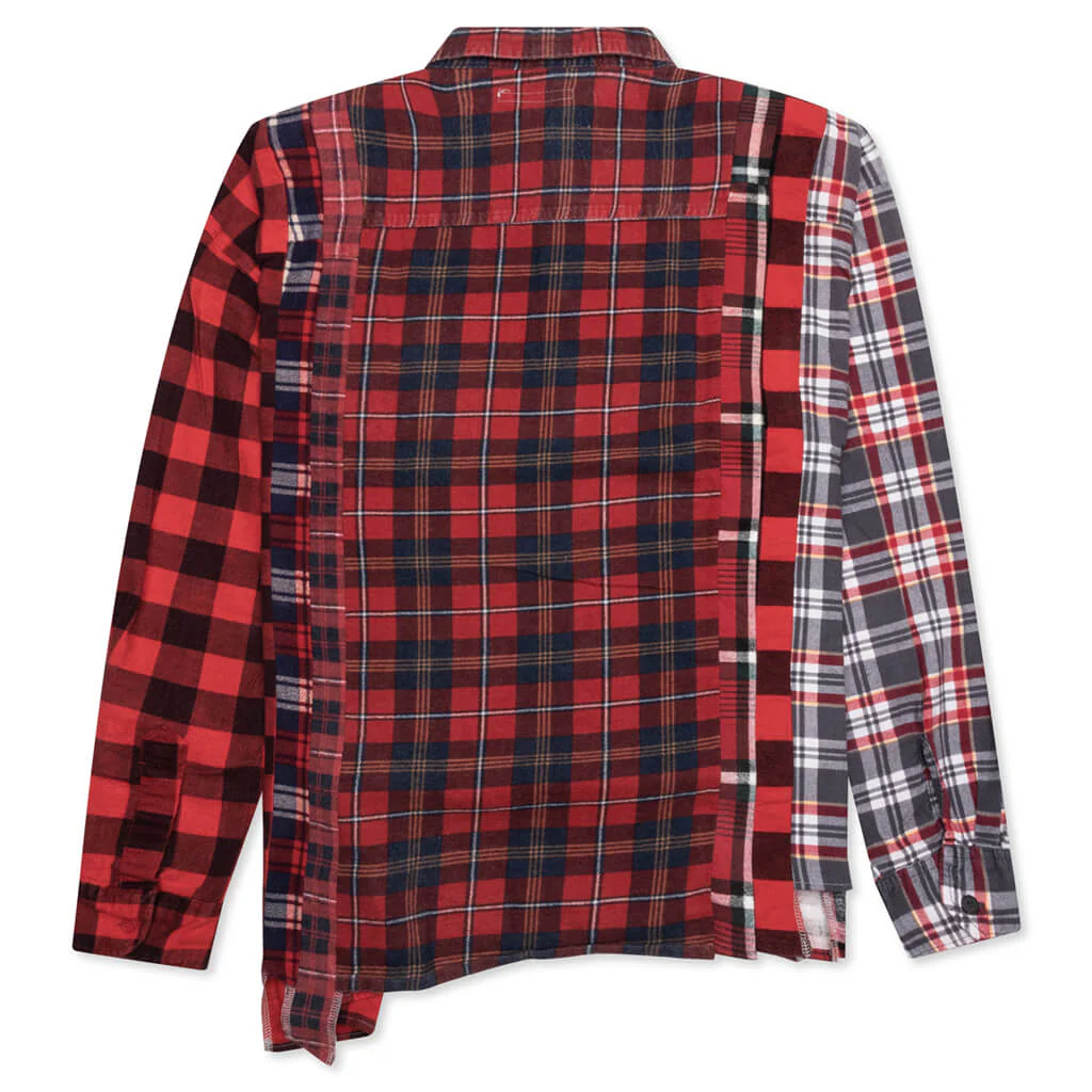 Flannel Shirt 7 Cuts Wide Shirt - Assorted - Image 2