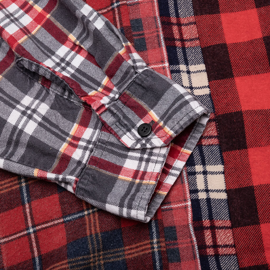 Flannel Shirt 7 Cuts Wide Shirt - Assorted - Image 4