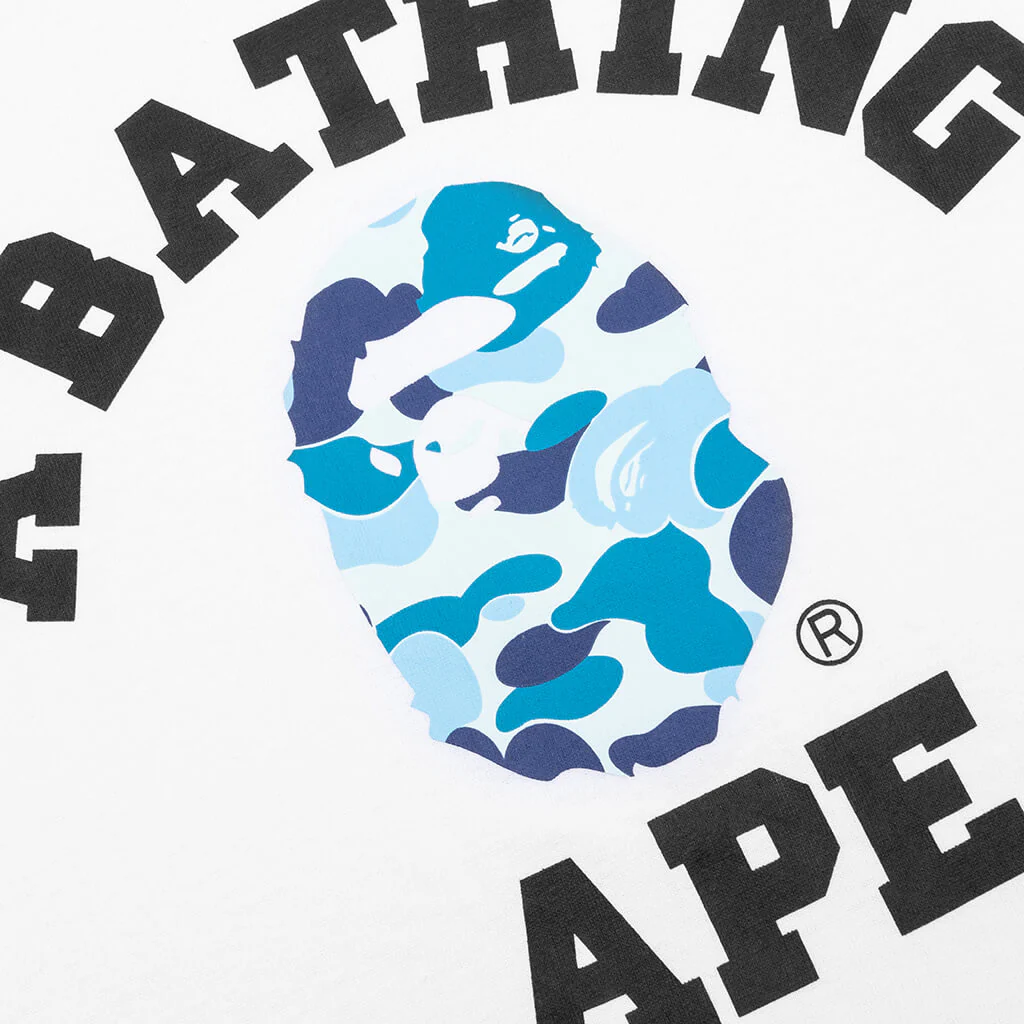 ABC Camo College Tee - White/Blue - Image 3