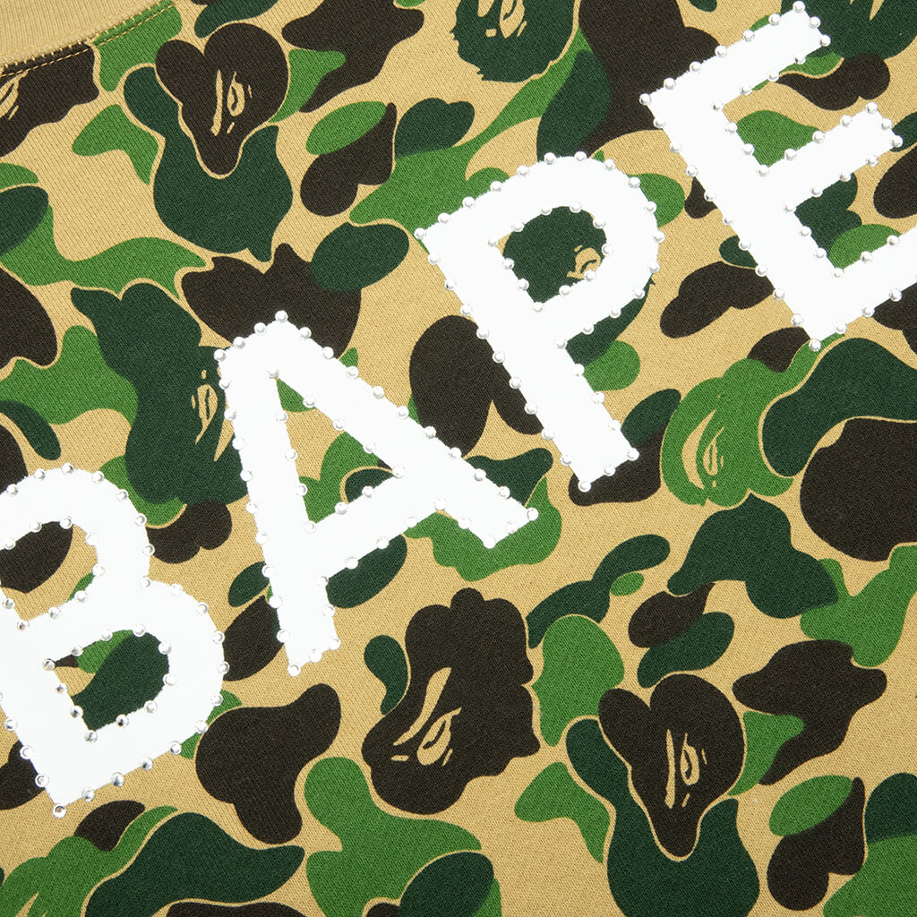 Abc Camo Crystal Stone Crewneck - Green - Image 4