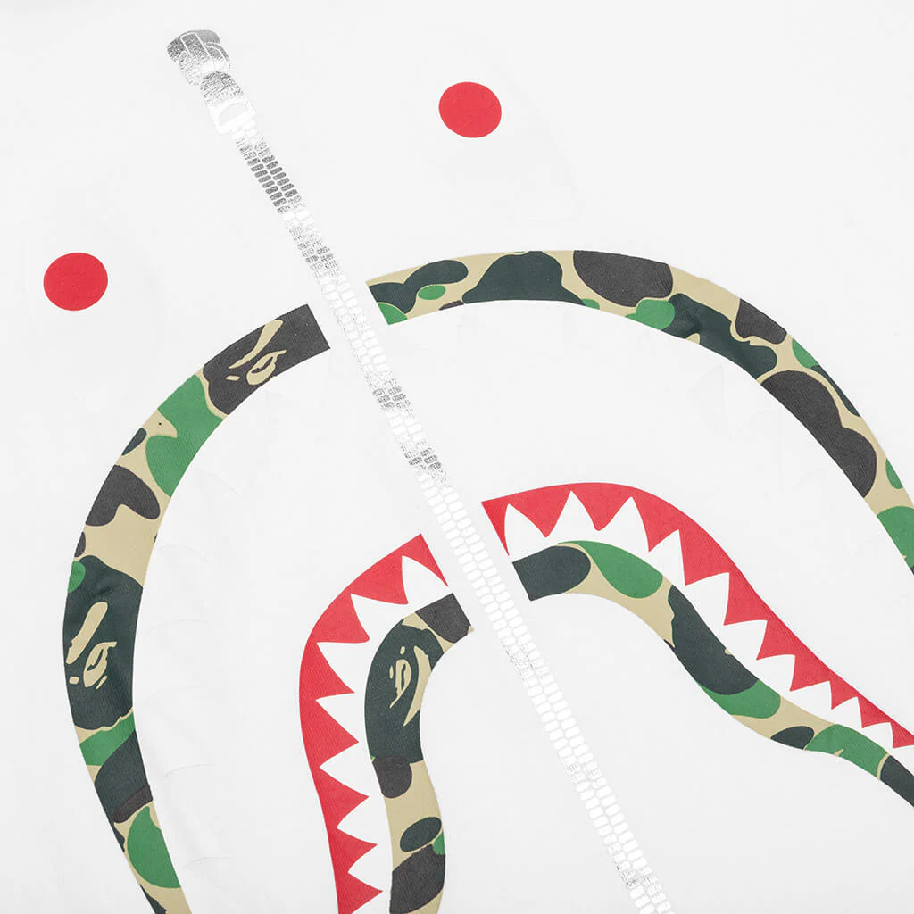 ABC Camo Shark Tee - White/Green - Image 3