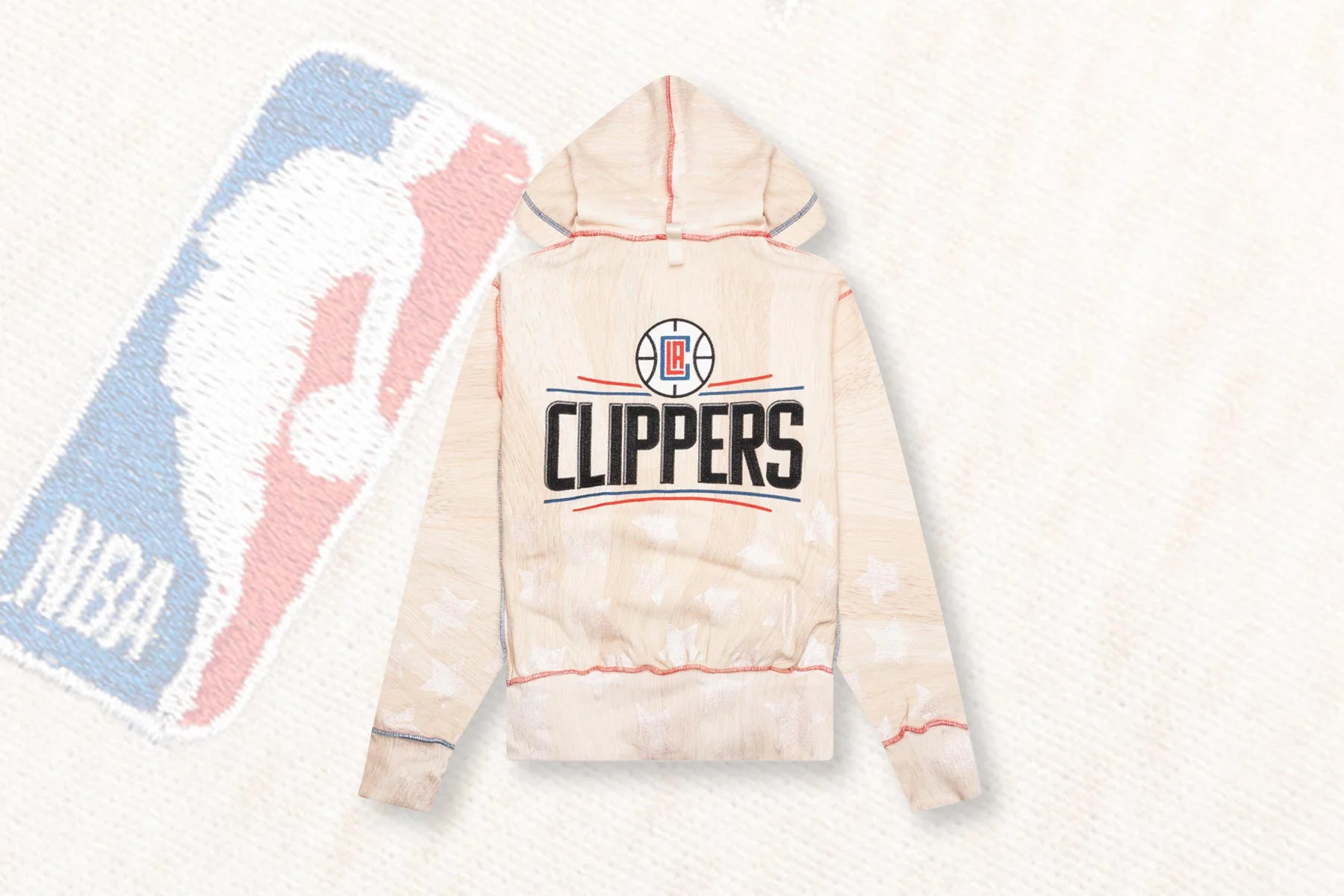 Advisory Board Crystals x LA Clippers Hoodie - Wood Grain - Image 7