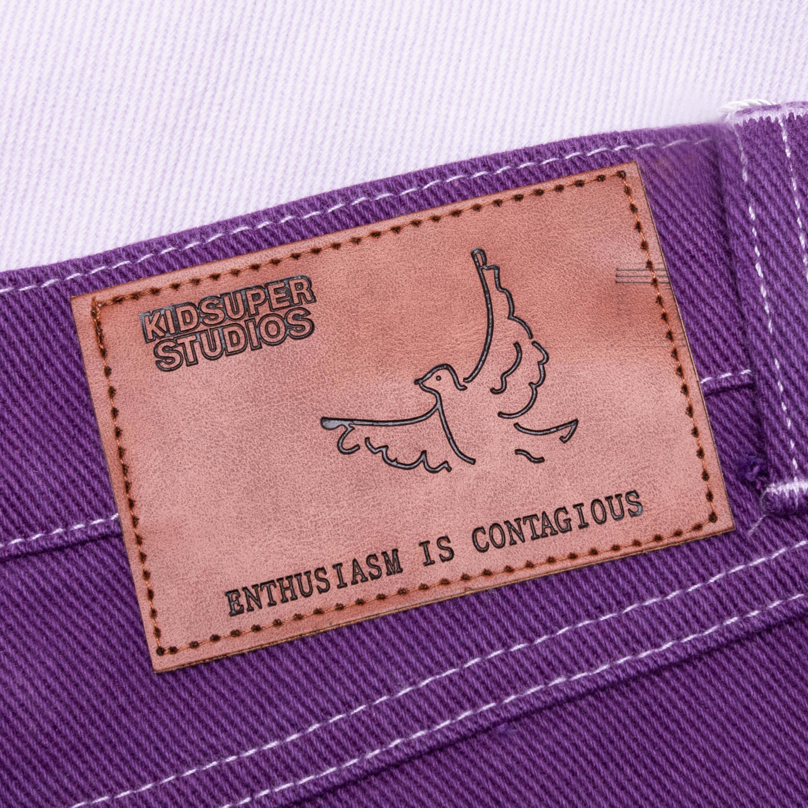 Abstract Wave Pants - Purple - Image 5