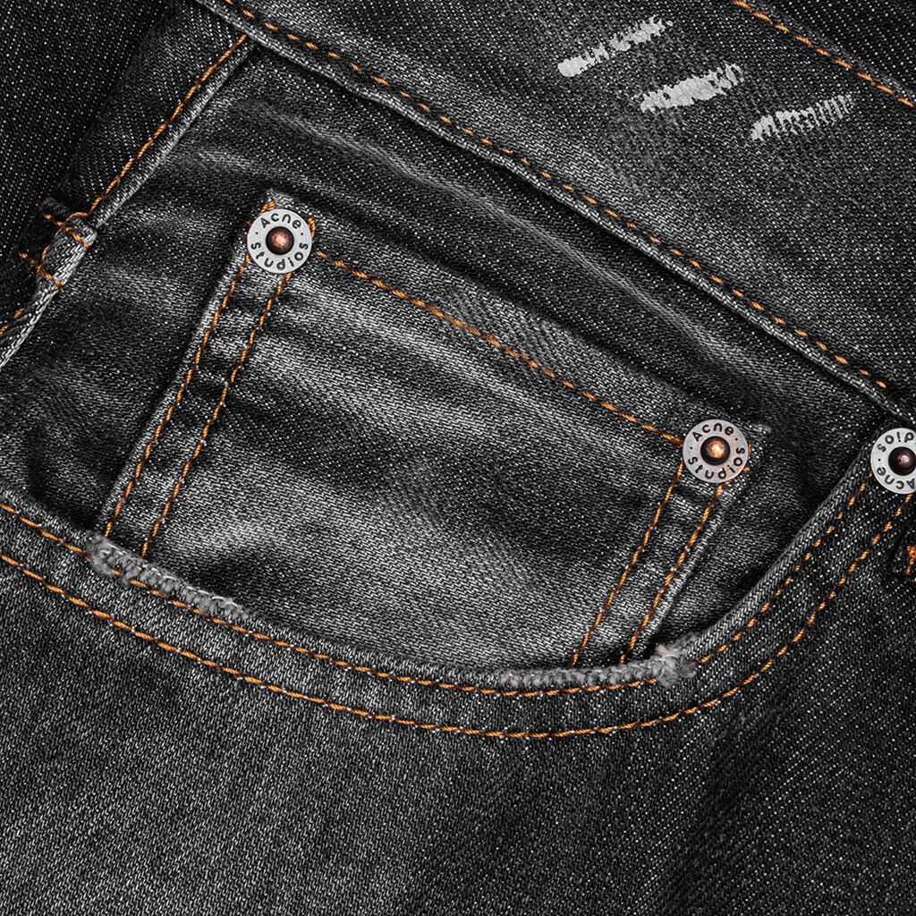 Denim Shorts - Black - Image 3