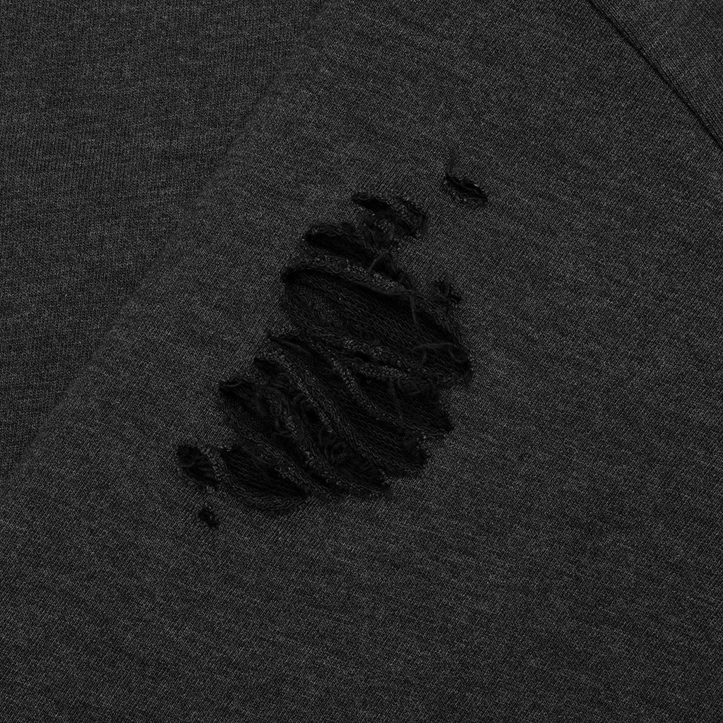 Sweater Printed Logo - Black Melange - Image 5