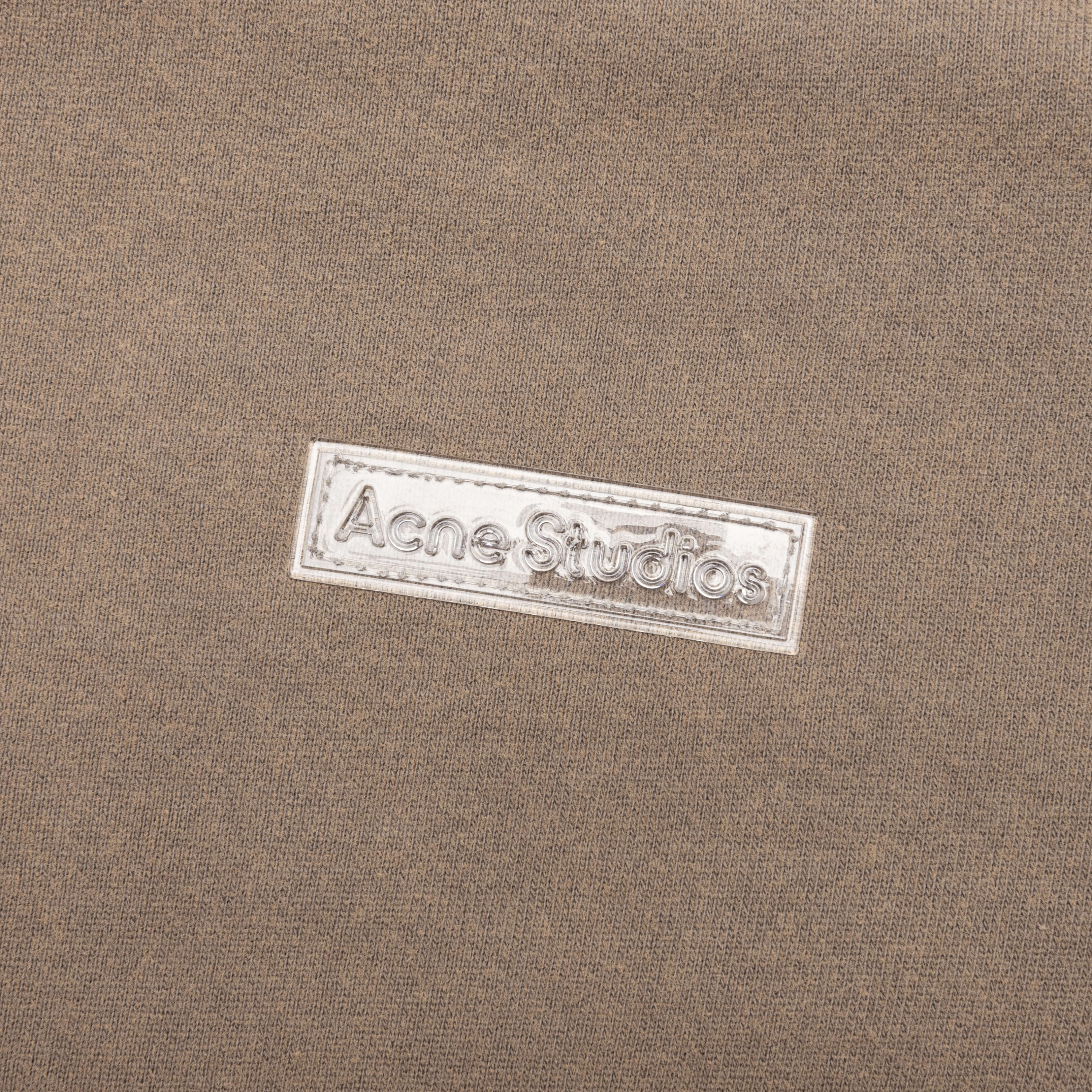 Garment Dyed Crew Neck T-shirt - Taupe Brown - Image 5