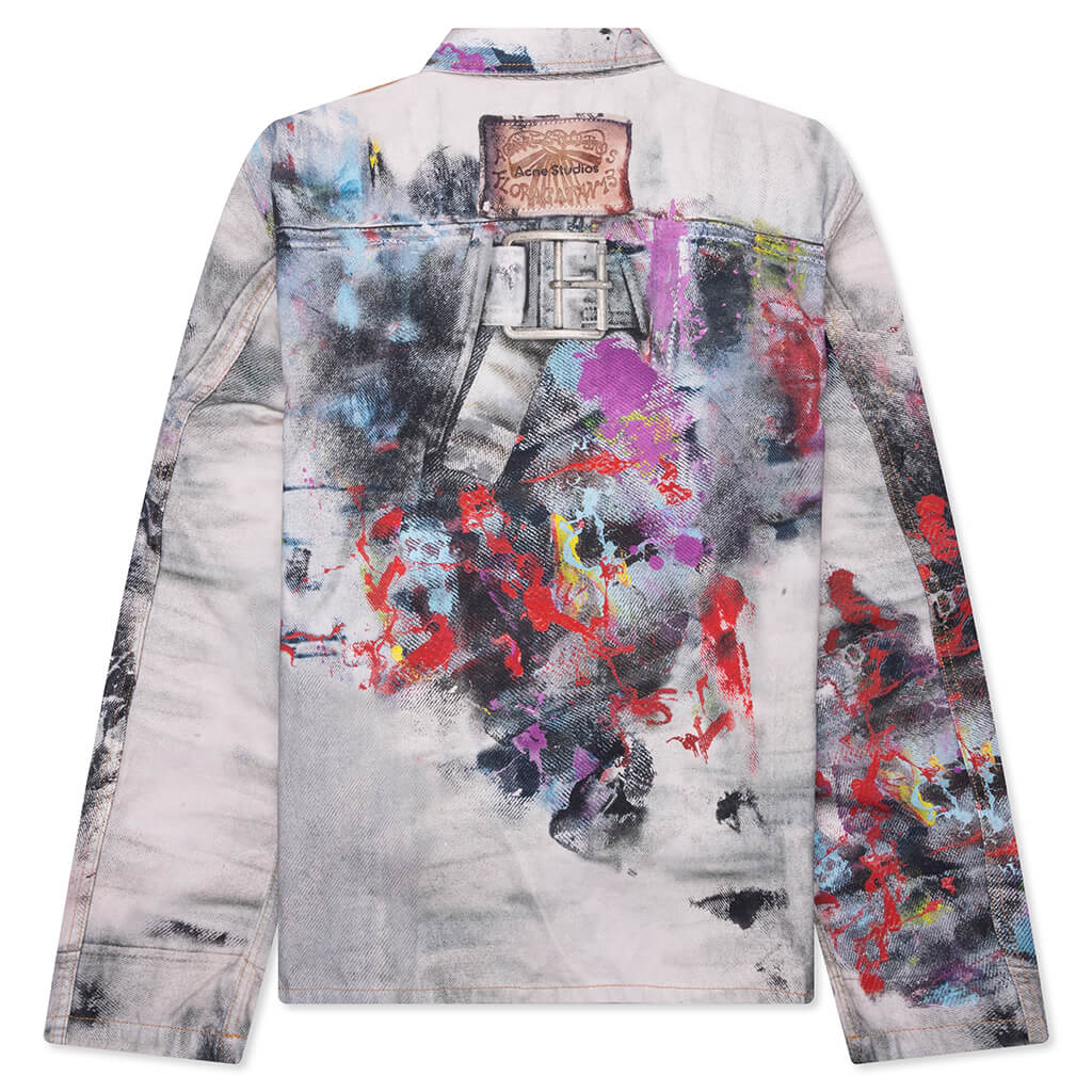 Trompe L'oeil Jacket - White/Multi - Image 2