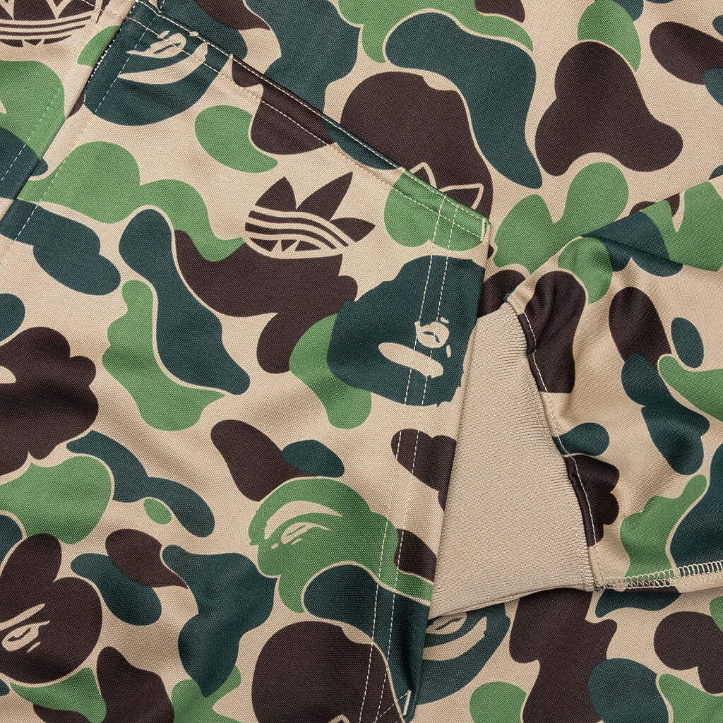 Adidas x BAPE Shark Track Hoodie - Crew Green - Image 3