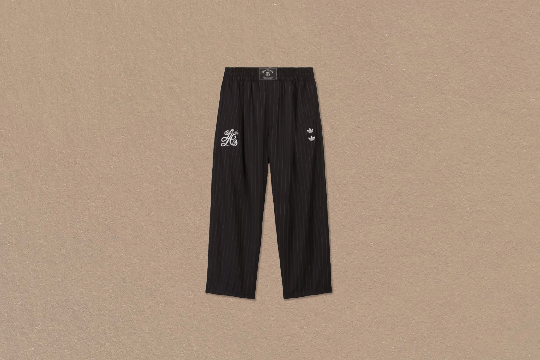 Adidas Originals x Willy Chavarria Pinstripe Track Pants - Black/White - Image 2