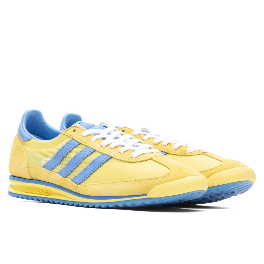 Adidas x Sporty & Rich SL72 Women's - Light Yellow/Real Blue/White - Image 2