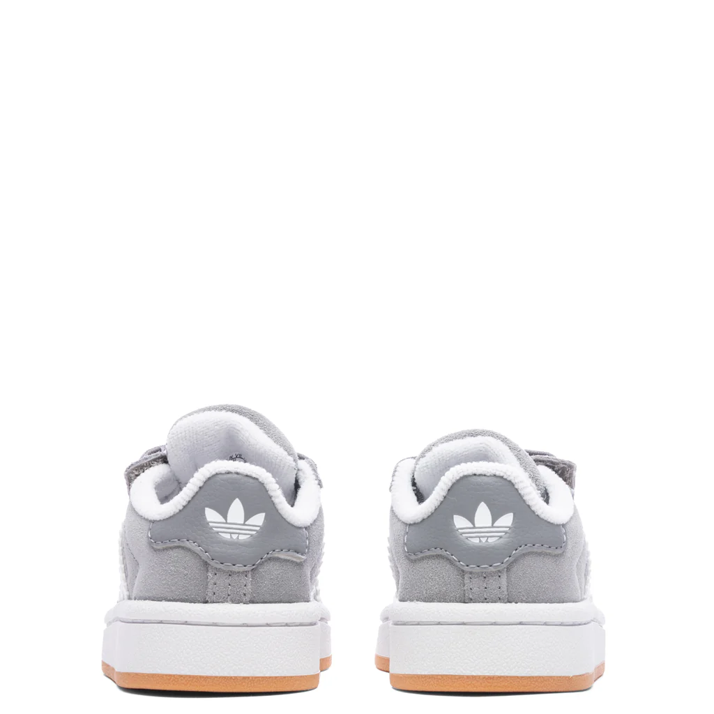 Toddlers Campus 00s Comfort Elastic Lace - Grey Three/Cloud White/Gum - Image 4