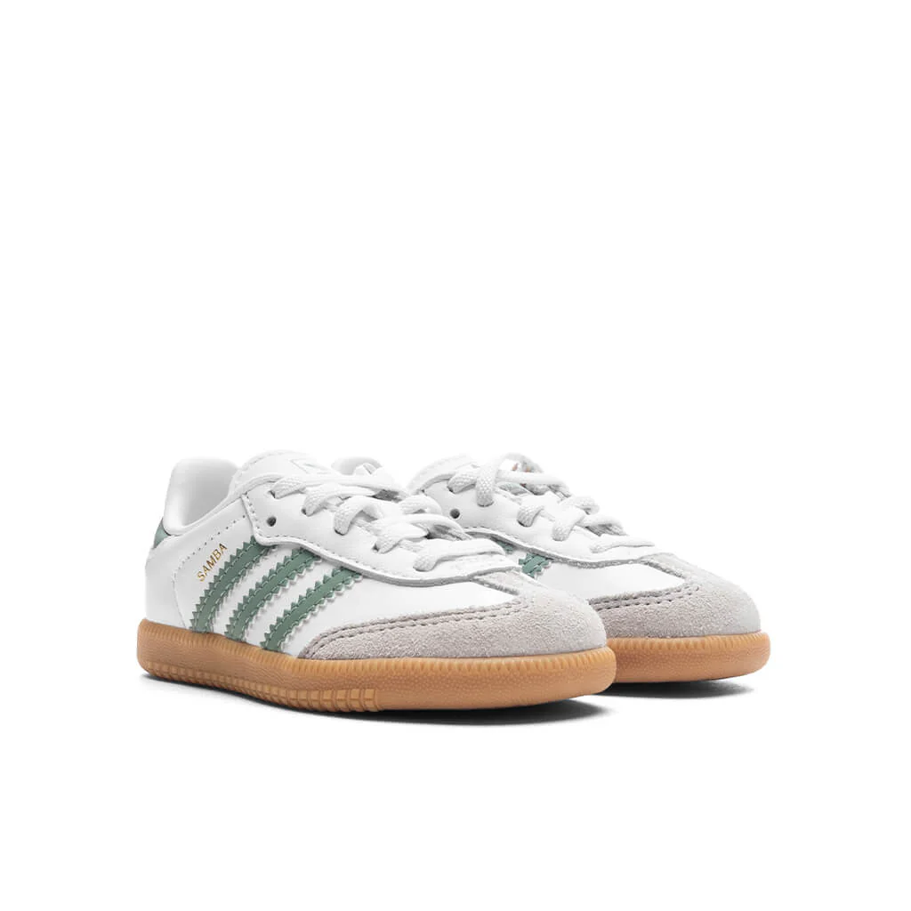 Toddlers Samba OG - Cloud White/Silver Green/Gum - Image 2