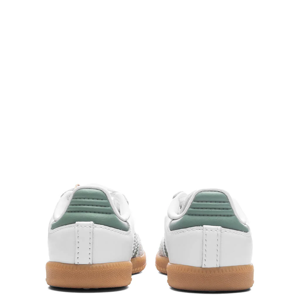 Toddlers Samba OG - Cloud White/Silver Green/Gum - Image 4