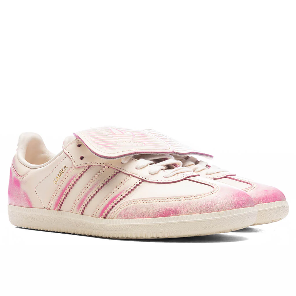 Women's Samba Long Tongue - Cream White/Shock Pink - Image 2