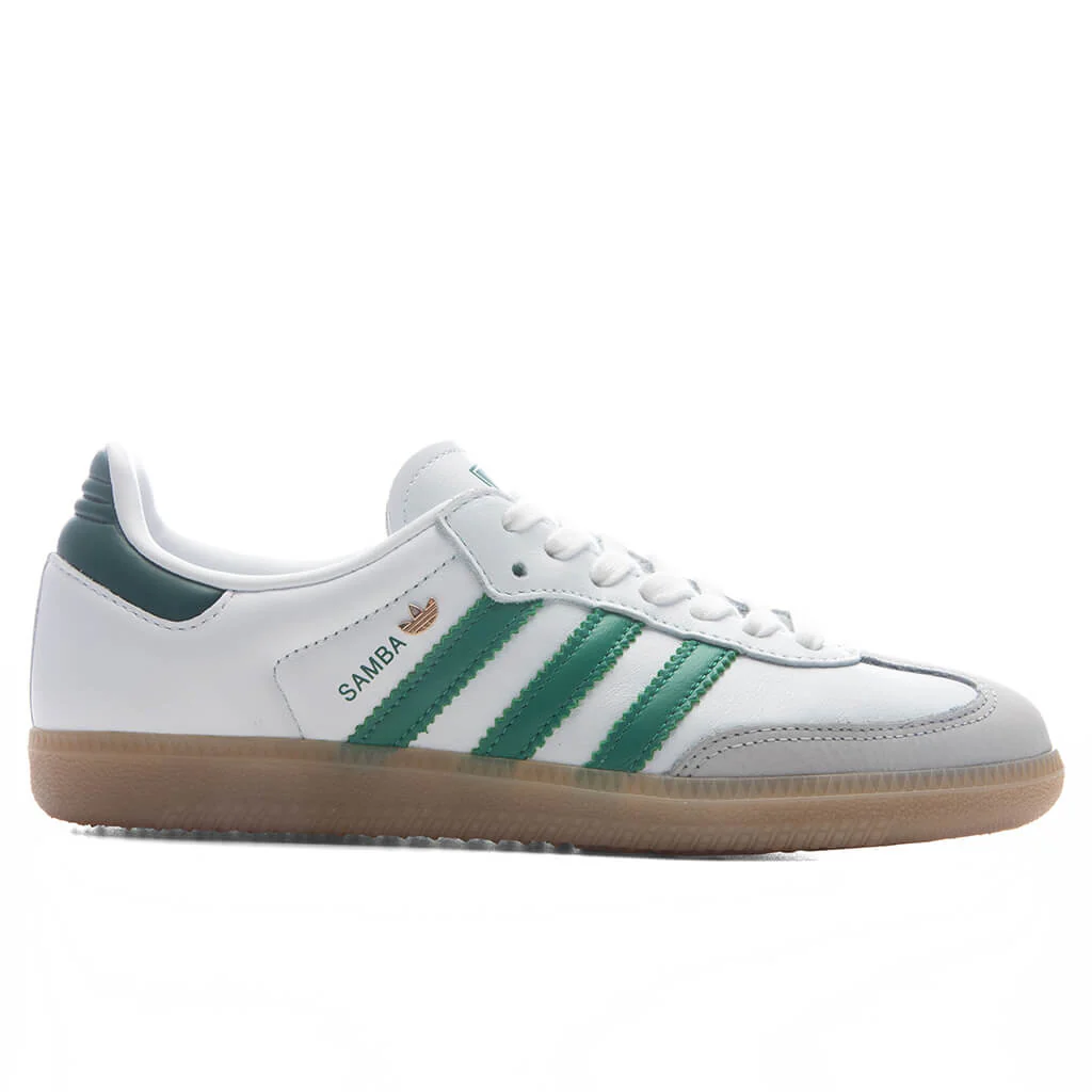 Women's Samba OG - Cloud White/Bold Green/Collegiate Green
